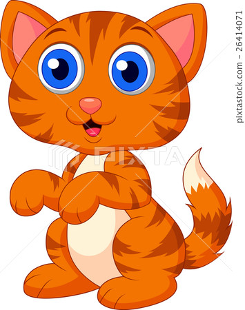 Cute cat cartoon 26414071