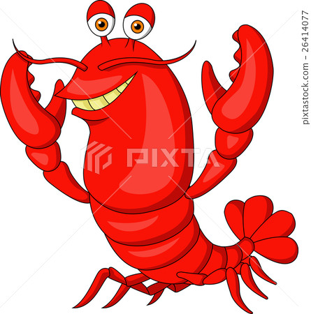 Cute lobster cartoon 26414077
