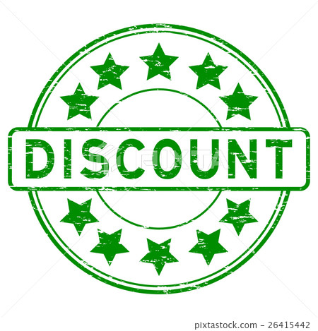 Grunge green discount rubber stamp 26415442
