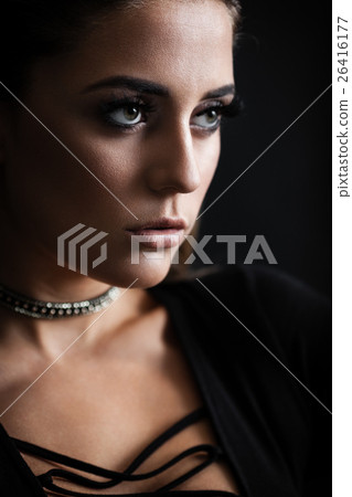 Agressive woman in bodysuit Agressive woman in bodysuit 26416177