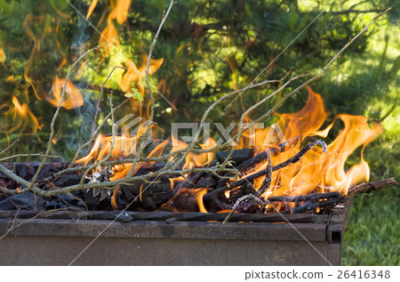 grill with charcoal and firewood grill with charcoal and firewood 26416348