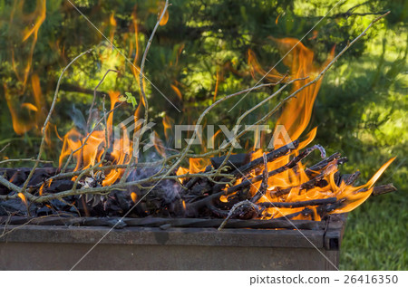 grill with charcoal and firewood grill with charcoal and firewood 26416350