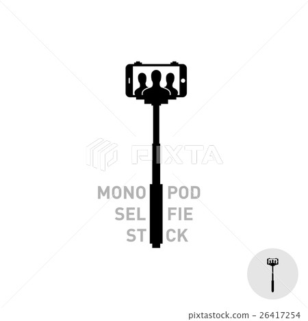 Selfie monopod stick symbol Selfie monopod stick symbol 26417254