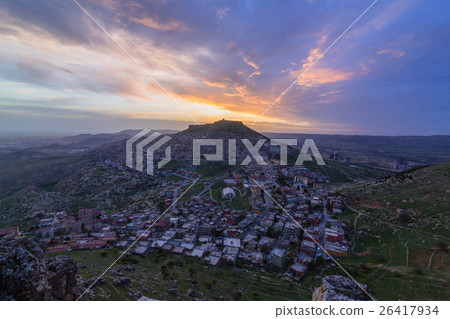 Turkish panoramic view of Mardin's old town 26417934
