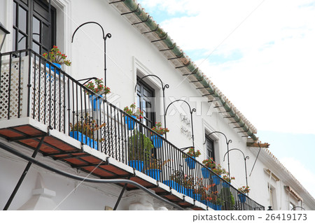 西班牙的一個白色村莊 26419173