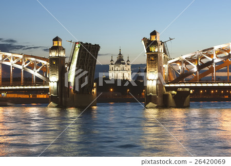 Bolsheokhtinsky bridge. St. Petersburg. Russia. 26420069
