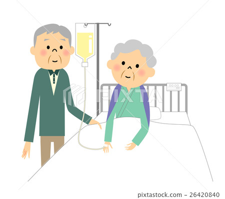 Elderly people in hospital - Stock Illustration [26420840] - PIXTA