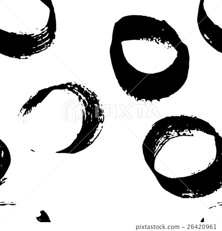 Seamless pattern with hand drawn grunge circles Seamless pattern with hand drawn grunge circles 26420961
