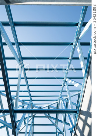 Structure of steel roof. Structure of steel roof. 26421898
