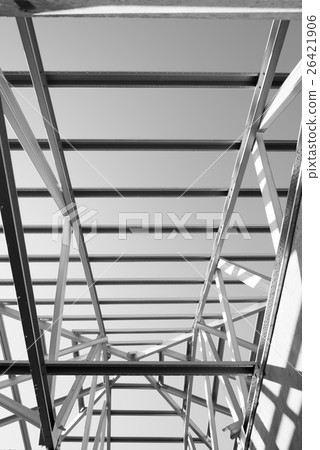 Structure of steel roof. Structure of steel roof. 26421906