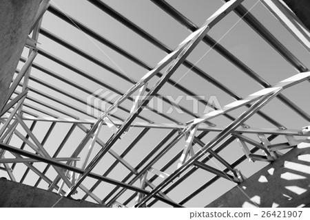 Structure of steel roof. Structure of steel roof. 26421907