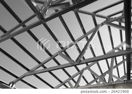 Structure of steel roof. Structure of steel roof. 26421908