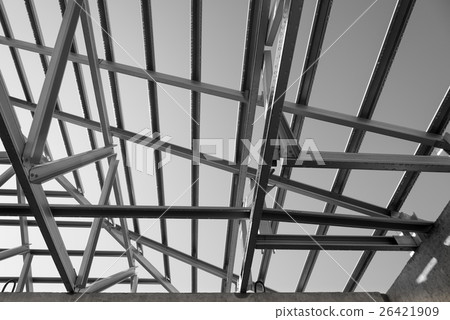 Structure of steel roof. Structure of steel roof. 26421909