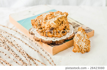 Corn cookies with raisins and seeds, gluten free Corn cookies with raisins and seeds, gluten free 26423080