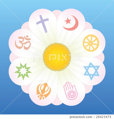 World Religions Flower Symbols 26423473