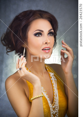 Funny Surprised Beautiful Young Woman 26423570