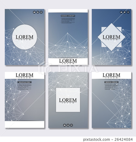 Set of business templates for brochure, flyer 26424084