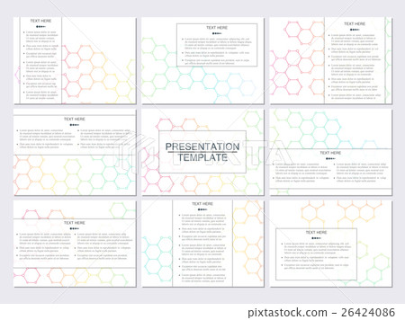 Set of modern business presentation templates in 26424086