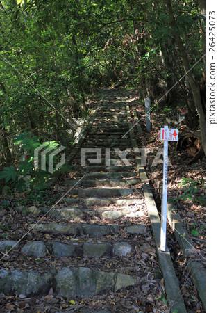 Shikoku Shrine Plant No. 51 Taguchi "Pilgrim way" continuing from the main hall of the main temple of Ishigemera 26425073