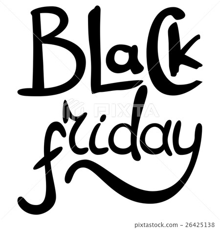 Black Friday hand drawn lettering text Black Friday hand drawn lettering text 26425138