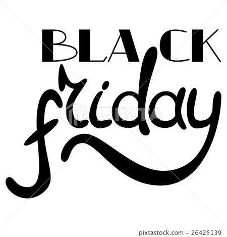 Black Friday hand drawn lettering text 26425139
