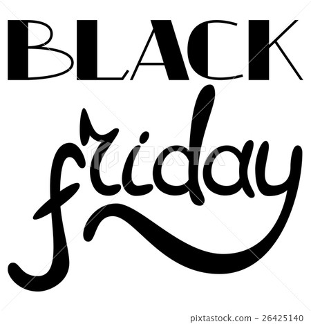 Black Friday hand drawn lettering text Black Friday hand drawn lettering text 26425140