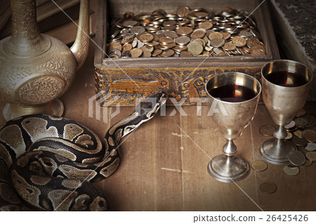 Vintage still life with Royal Python Vintage still life with Royal Python 26425426
