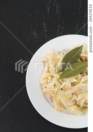 fish salad on plate fish salad on plate 26425618