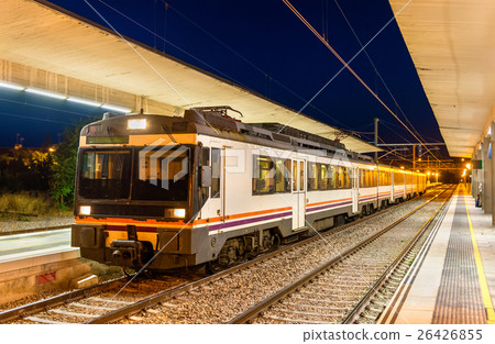 Regional train at Tudela de Navarra railway 26426855