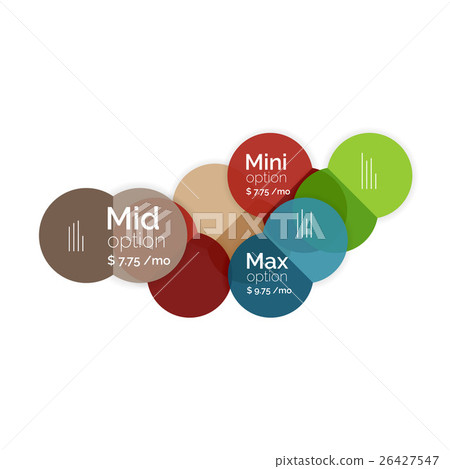 Business circle infographic banner template 26427547