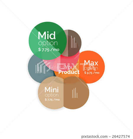 Business circle infographic banner template 26427574