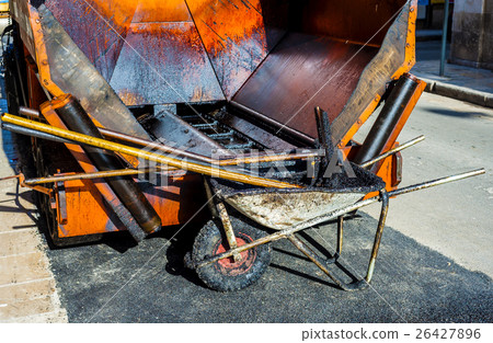 working tools for repairing city roads  26427896