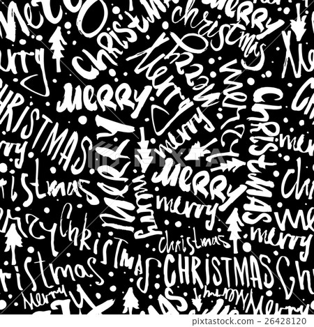 Seamless Merry Christmas pattern - Stock Illustration [26428120] - PIXTA