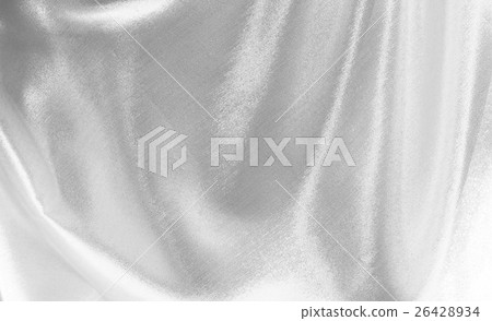 Shiny silver white grey gray silk fabric Shiny silver white grey gray silk fabric 26428934