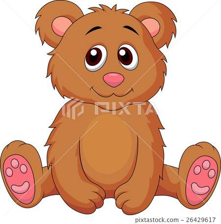 Cute baby bear cartoon 26429617