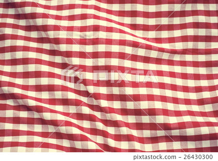 Red Checked Decoration Tablecloth Concept Red Checked Decoration Tablecloth Concept 26430300