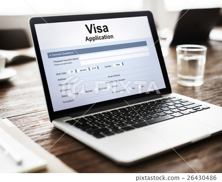 Visa Application Travel Form Concept 26430486