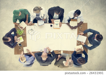 Doctor Brainstorming Diagnosis Medication Treatment Plan Concept 26431991