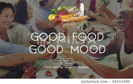 Good Food Mood Healthy Living Nutrition Dining Concept 26432400