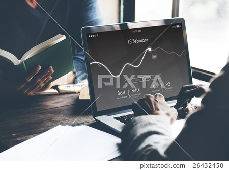 Application Usage Graph Chart Concept Application Usage Graph Chart Concept 26432450