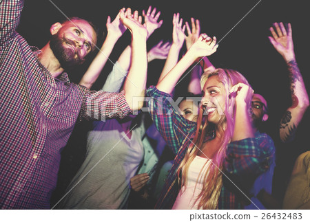 Group Of People Dancing Concept Group Of People Dancing Concept 26432483