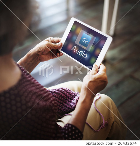 Digital Music Streaming Multimedia Entertainment Online Concept 26432674