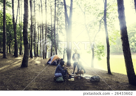People Friendship Hangout Traveling Destination Camping Concept 26433602