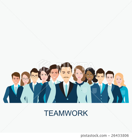 Business people isolated on white background. - Stock Illustration ...