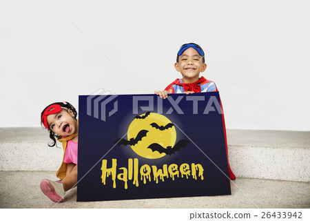 Halloween Bat Pumpkin Lantern Scary Graphic Concept 26433942