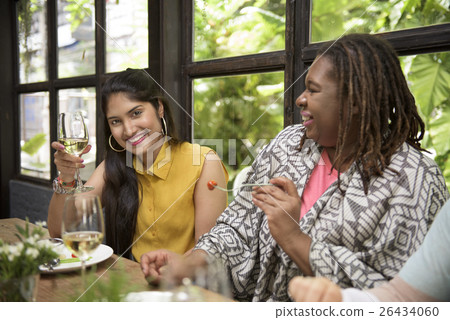 Women Communication Dinner Together Concept Women Communication Dinner Together Concept 26434060