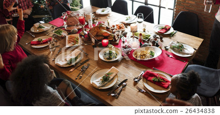 Family Together Christmas Celebration Concept 26434838