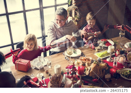 Family Together Christmas Celebration Concept 26435175