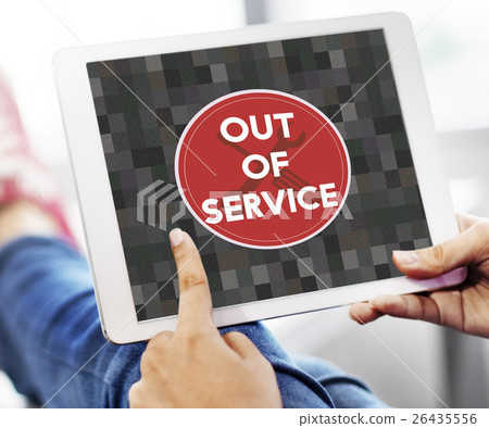 Out Of Service Sign Graphic Concept Out Of Service Sign Graphic Concept 26435556