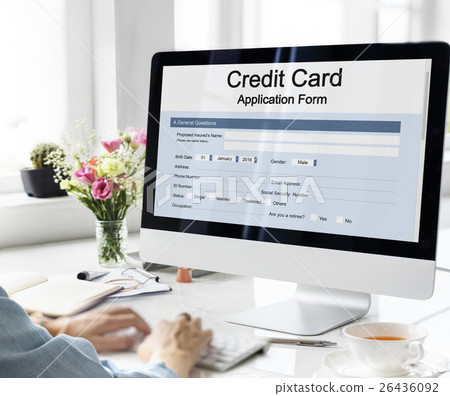 Credit Card Application Form Concept 26436092